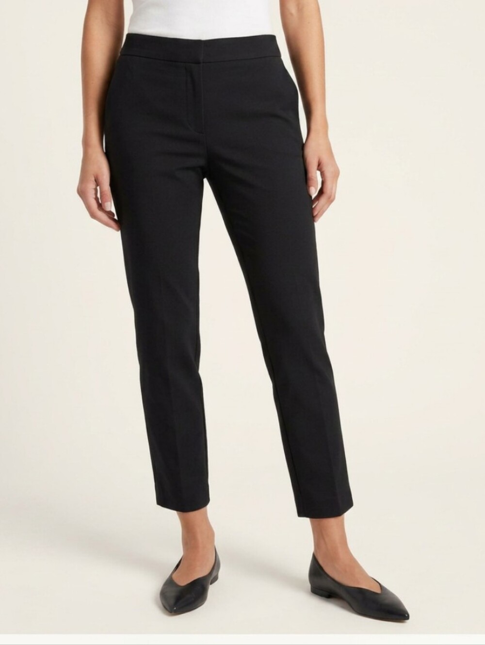 Banana Republic Sloan Curvy Fit Dress Pants — Black